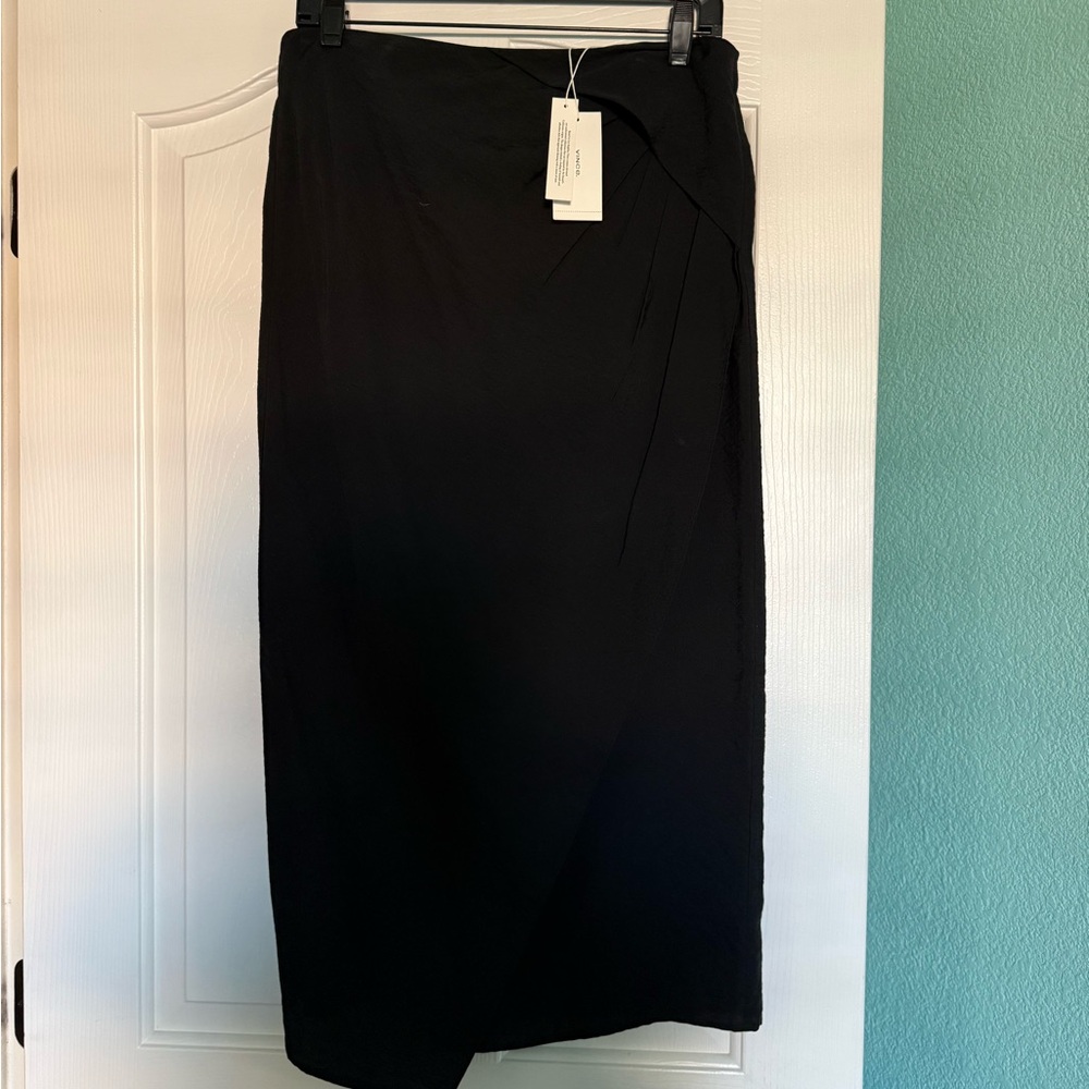 Vince Drape Asymmetrical Elegant Black Women's Skirt size 6